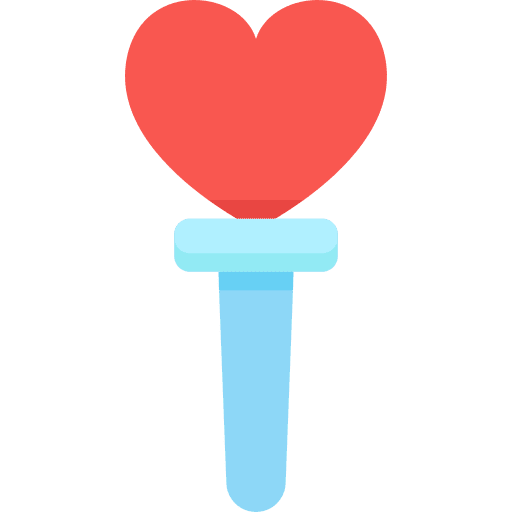 Light stick heart light stick celebration icon