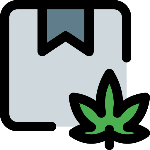 Package cannabis package weed icon