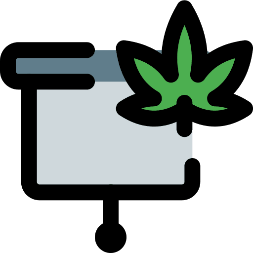Presentation drug leaf training icon