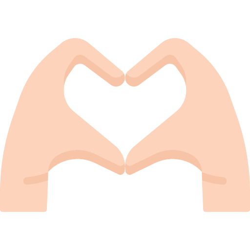 Hand gesture fingers hand gesture love icon