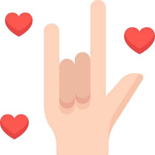 Hand gesture love hands hands and gestures icon