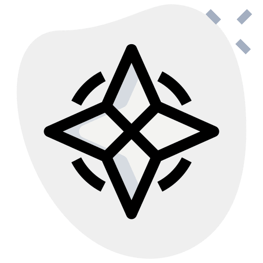 Compass interface technology maps and location icon