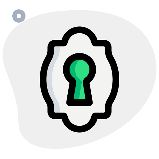 Keyhole vintage symbol keylocks icon