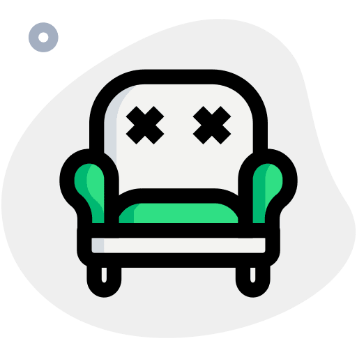 Sofa relax armchair rest icon
