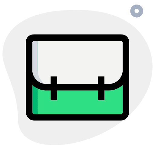 Suitcase travel briefcase business icon