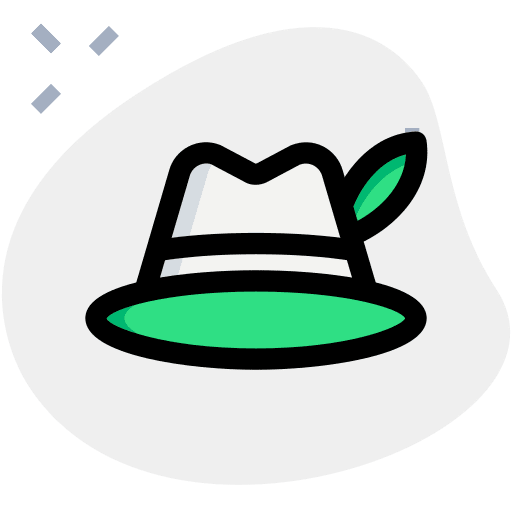 Hat feather cultures costume icon