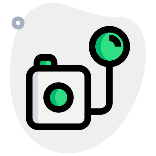 Retro hobbies and free time retro photography icon