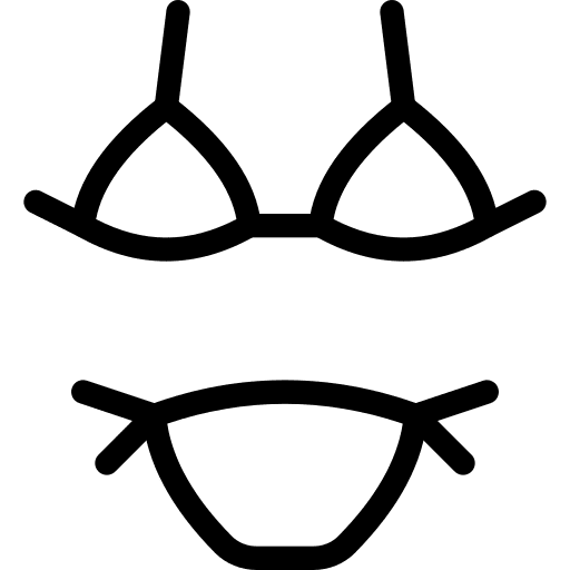 Bikini swimsuit fashion summer clothing icon