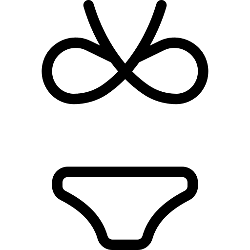 Bikini clothes fashion swimsuit icon