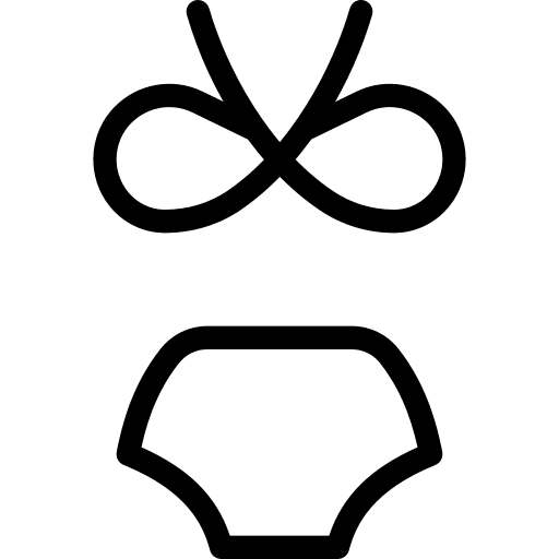 Bikini swimsuit clothing holiday icon