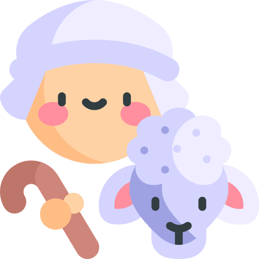 Shepherd christmas nativity scene user icon