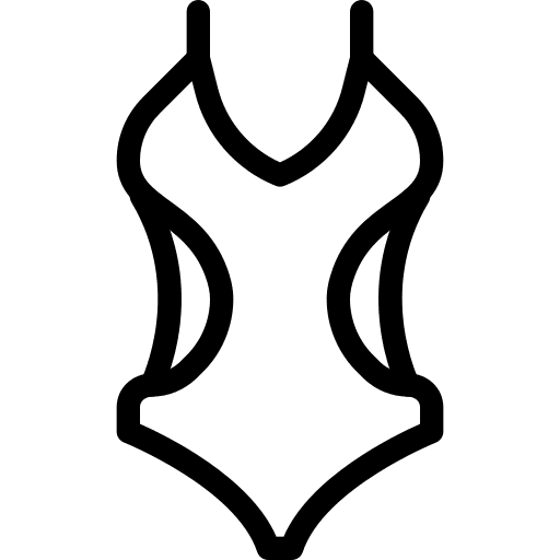 Swimwear female style swimming icon