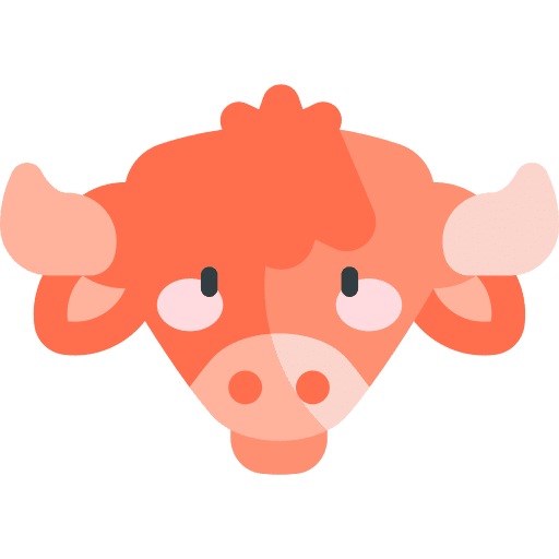 Cow mammal farming animals icon