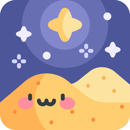 Desert pyramid landscape scenery icon