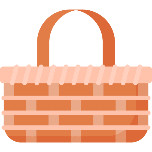 Food basket food basket woven vacation icon
