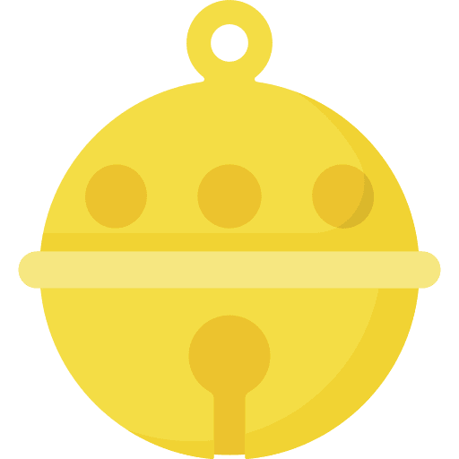 Bell decoration sleigh bell bell icon