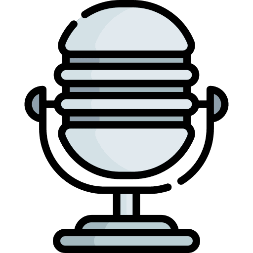 Microphone electronics podcast microphone icon