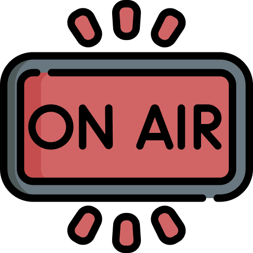 On air radio transmission electronics icon