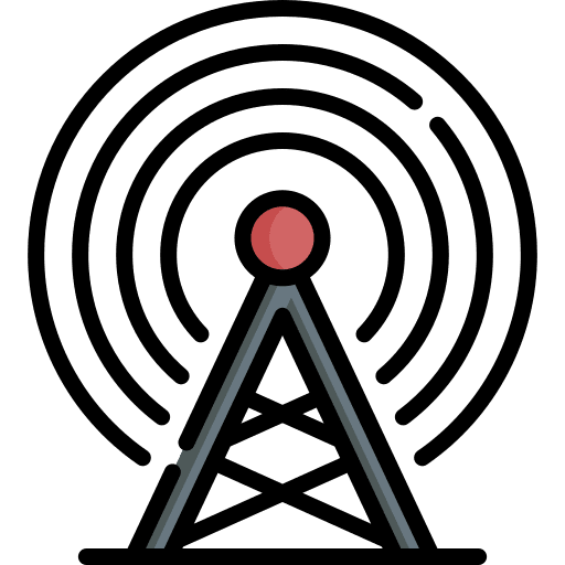 Broadcast wifi tower wireless icon