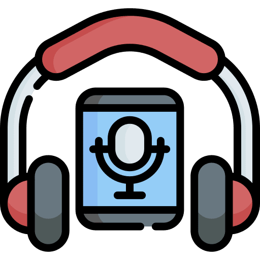 Earphones headphone broadcast earphones icon