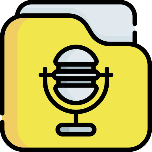 Microphone microphone archive files and folders icon