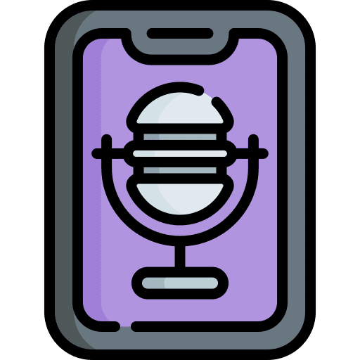 Podcast communications application podcast icon