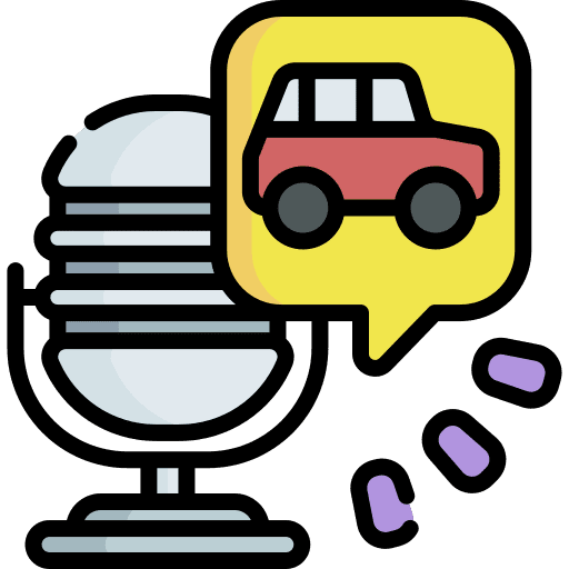 Podcast conversation podcast communications icon