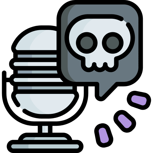 Podcast halloween microphone communications icon