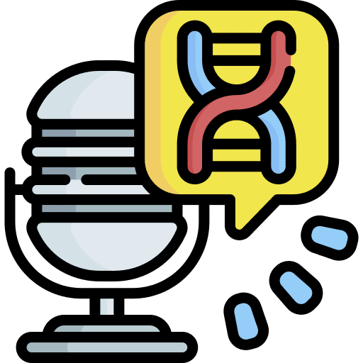 Science podcast communications education radio icon
