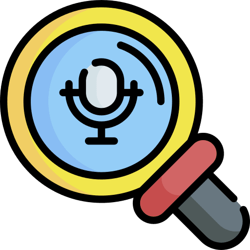 Search microphone radio podcast icon