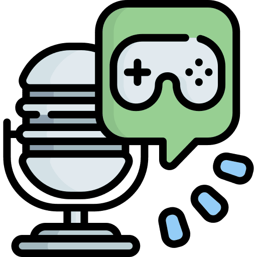 Podcast joystick console gamepad icon