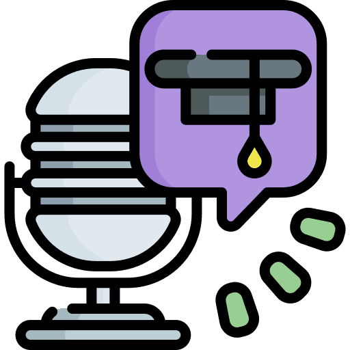 Podcast microphone education podcast icon