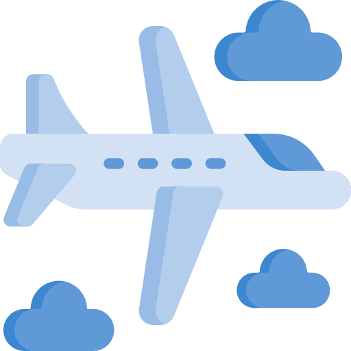Airplane cloud holidays airplane icon