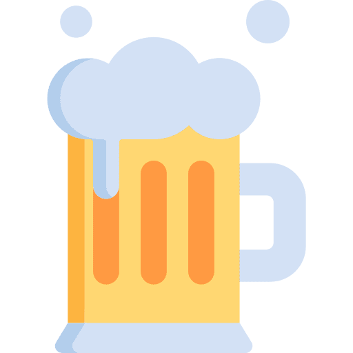 Beer beer food and restaurant drink icon