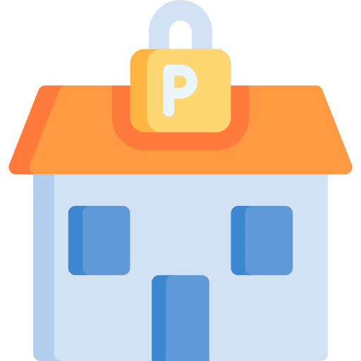 Guesthouse vacations hotel architecture and city icon