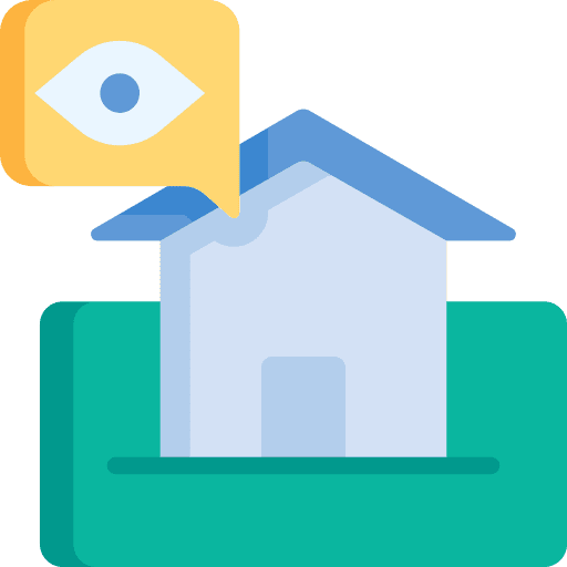 Places to visit travel eye view icon