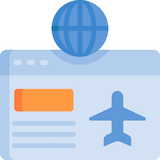 Website vacation internet agency icon