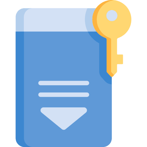 Room key holidays key card access icon