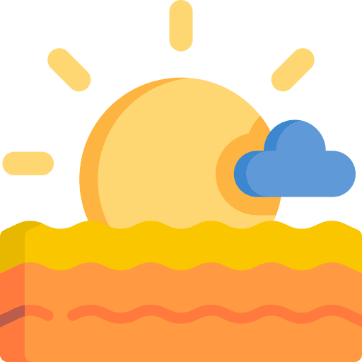 Sunset nature sunset water icon