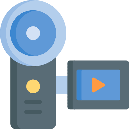 Camcorder technologies movie video camera icon