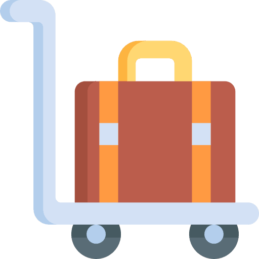Trolley travel trip trolley icon