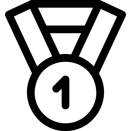 Medal sports first place best icon