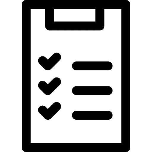 Routine tasks checklist files and folders icon