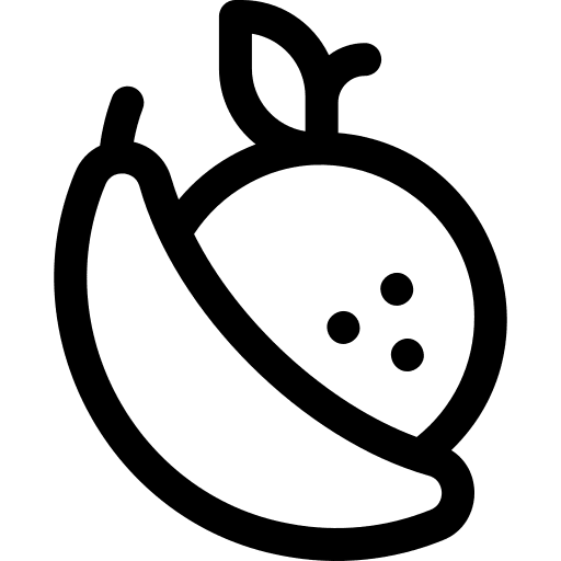 Fruits banana organic fruit icon