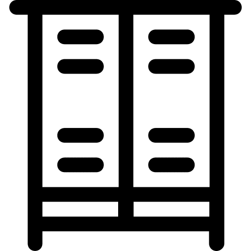 Lockers gym cupboard lockers icon