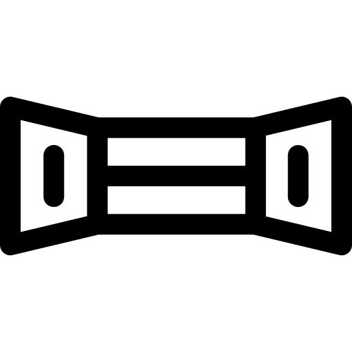 Chest expander fitness stretching gym icon