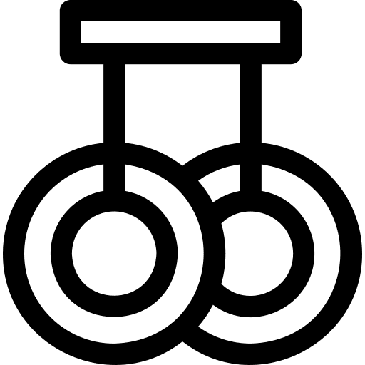 Rings competition gymnastic gymnastic rings icon