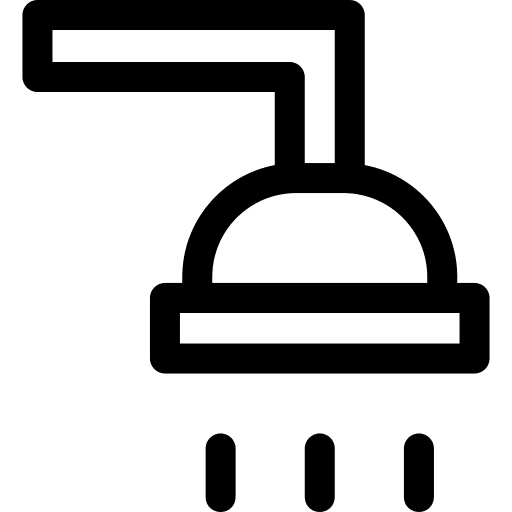 Shower head shower cleaning washing icon