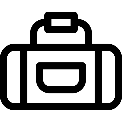 Sport bag sport equipment luggage duffle bag icon