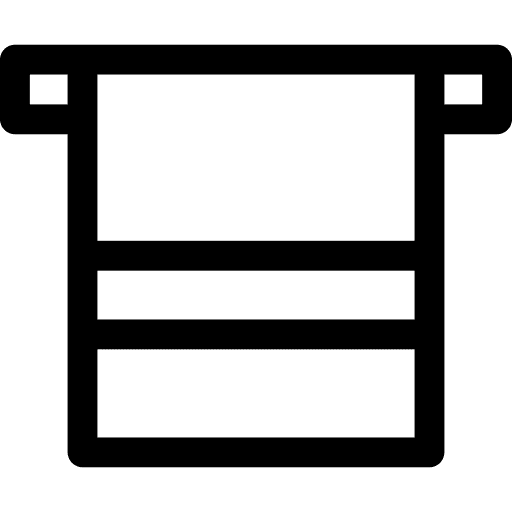 Towel bath towel hanger icon